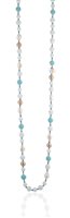 Necklace Lelune Woman LELUNE GLAMOUR in Silver Perla LGNK414